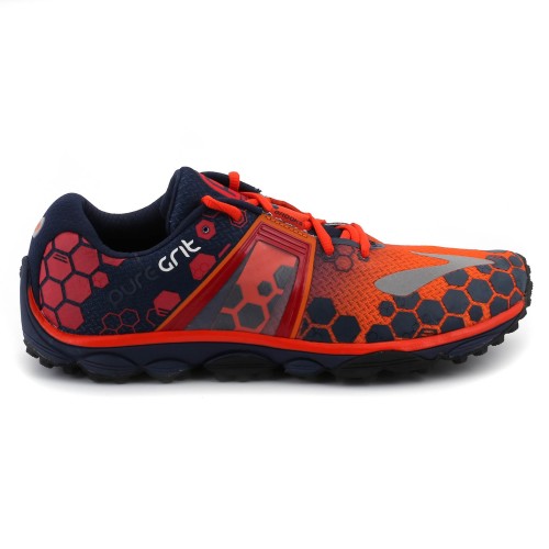 Running Shoe Orange Brooks Pure Grit Shoes נעלי ריצת שטח ברוקס