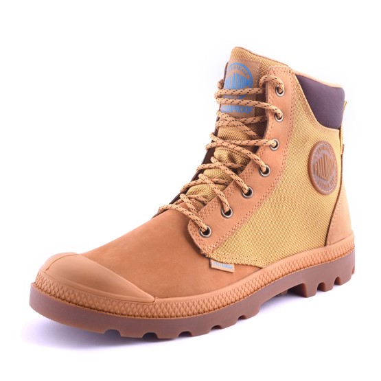 מגפי פלדיום לגברים Palladium Pampa Sport Cuff Waterproof - חום בהיר