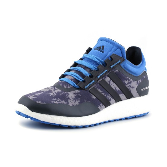נעליים אדידס לגברים Adidas Rocket Boost - אפור/כחול
