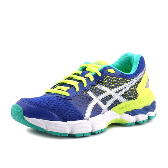 נעלי ריצה אסיקס לילדים Asics Gel-Nimbus 18 GS - כחול/צהוב