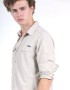 חולצת קולומביה לגברים Columbia Silver Ridge Long Sleeve - חאקי