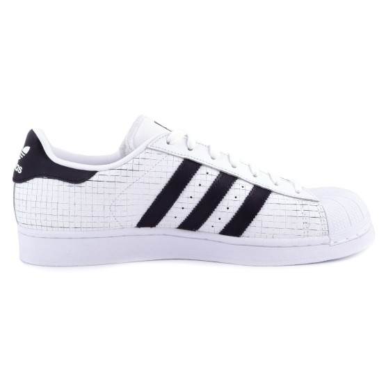 נעלי סניקרס אדידס לגברים Adidas Originals Superstar - שחור/לבן