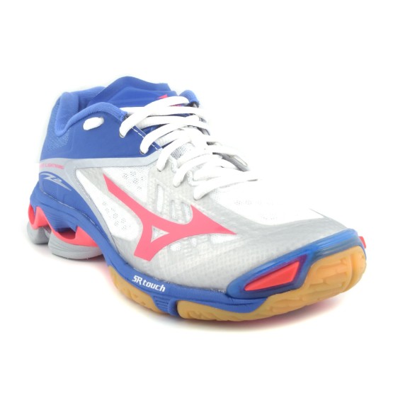 נעלי אימון מיזונו לנשים Mizuno Wave Lightning Z2 - כחול/לבן