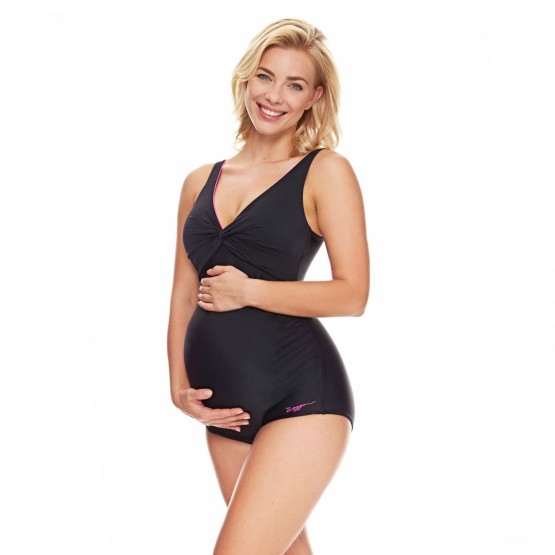 בגדי ים זוגס לנשים Zoggs Hayman Maternity Scoopback - שחור