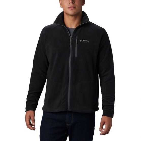 סווטשירט קולומביה לגברים Columbia Fast Trek II Full Zip Fleece - שחור מלא