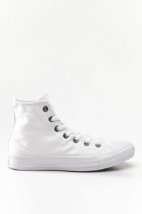 נעלי סניקרס קונברס לגברים Converse Chuck Taylor High Top - לבן מלא