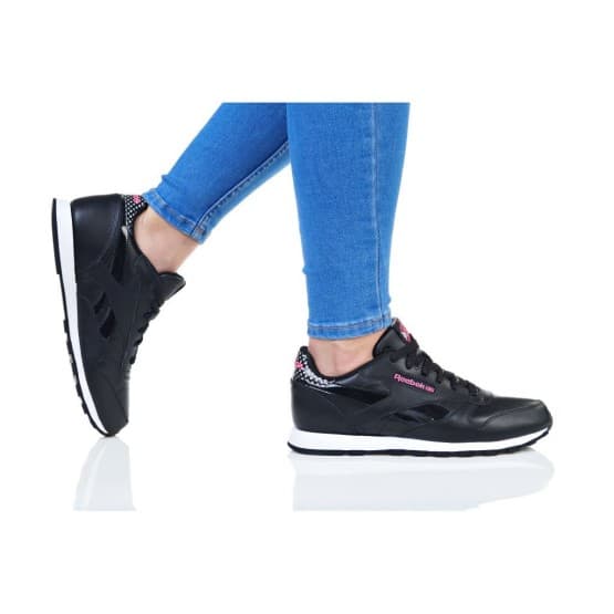 נעליים ריבוק לנשים Reebok CL LEATHER GIRL SQUAD - שחור/ורוד