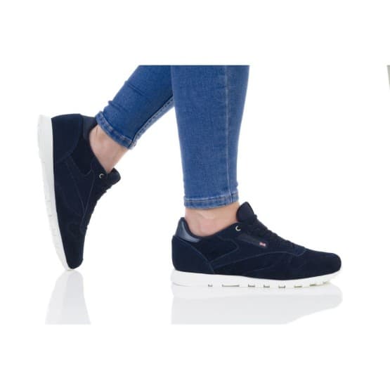 נעלי סניקרס ריבוק לנשים Reebok CL LEATHER MCC - כחול כהה