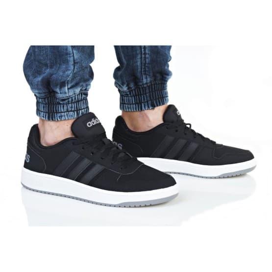נעלי סניקרס אדידס לגברים Adidas HOOPS 2 - שחור