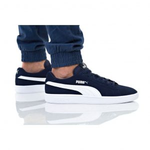 נעלי סניקרס פומה לגברים PUMA SMASH V2 - כחול/לבן
