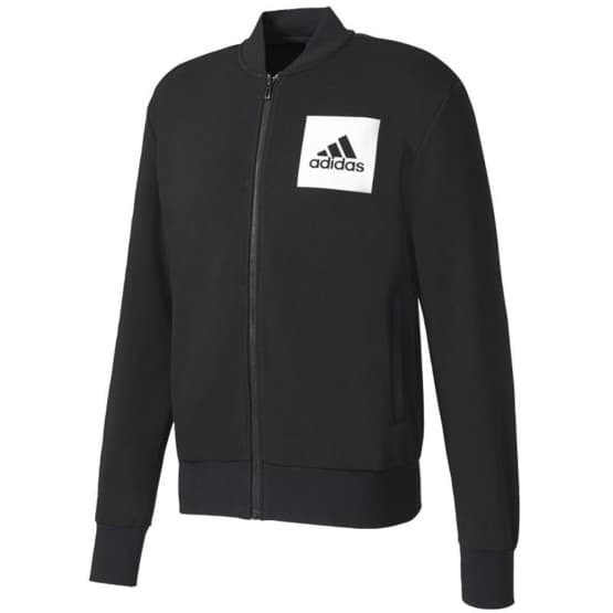 בגדי חורף אדידס לגברים Adidas Essentials Bomber Jacket French Terry M - שחור