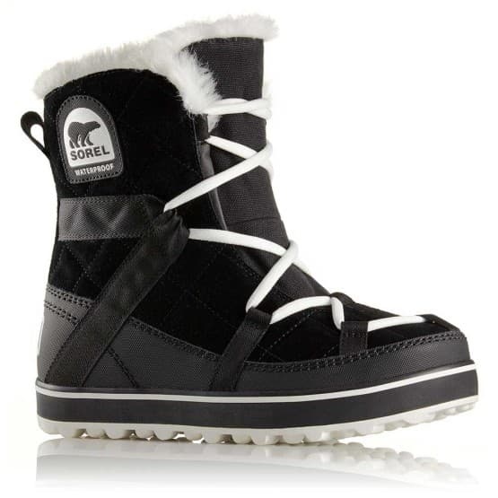 נעליים סורל לנשים Sorel Glacy Explorer Shortie - שחור/לבן