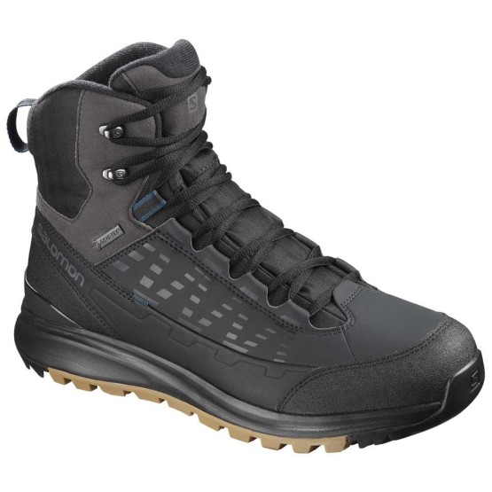 נעלי טיולים סלומון לגברים Salomon KAIPO Mid Goretex - שחור/חום