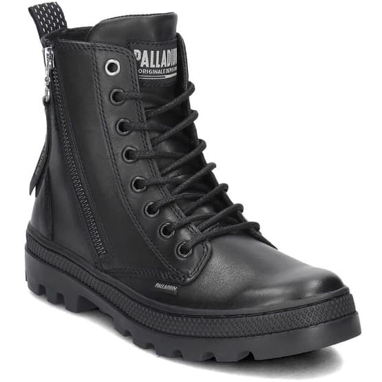 נעליים פלדיום לנשים Palladium Pallabosse HI Zip - שחור