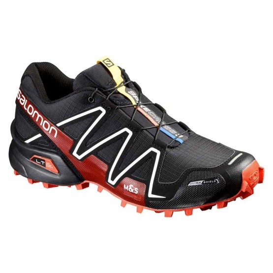 נעליים סלומון לגברים Salomon Spikecross 3 CS - שחור/אדום