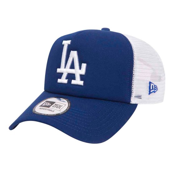 כובע ניו ארה לגברים New Era Trucker Los Angeles Dodgers - כחול/לבן