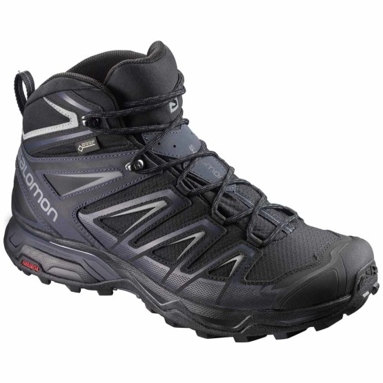 נעלי טיולים סלומון לגברים Salomon X Ultra 3 Mid Goretex - שחור