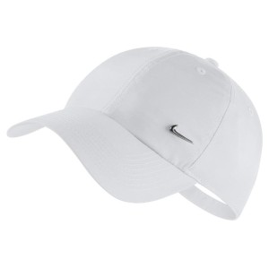 כובע נייק לגברים Nike H86 Metal Swoosh - לבן