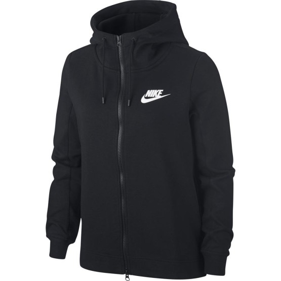 בגדי חורף נייק לנשים Nike Sportswear AV15 Full Zip Hoody - שחור