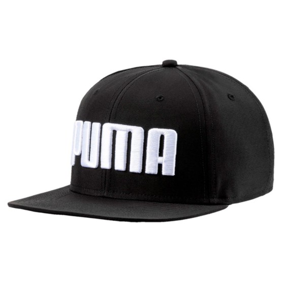 כובע פומה לגברים PUMA Flatbrim - שחור/לבן