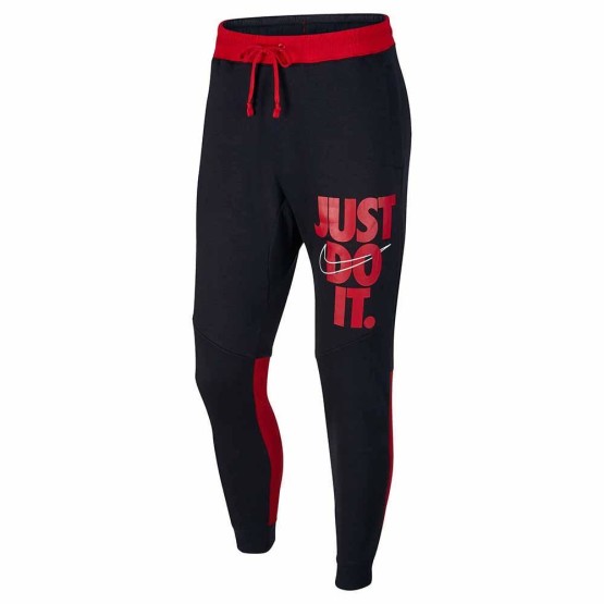 ביגוד נייק לגברים Nike Sportswear HBR+ Jogger - שחור/אדום