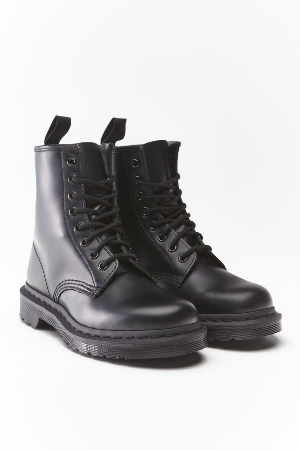 mono black dr martens 1460