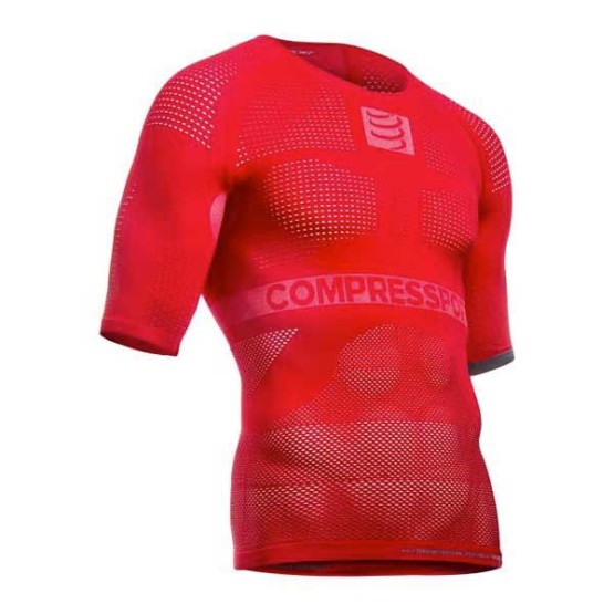 ביגוד קומפרספורט לגברים Compressport On/off Multisport Shirt S/s - אדום