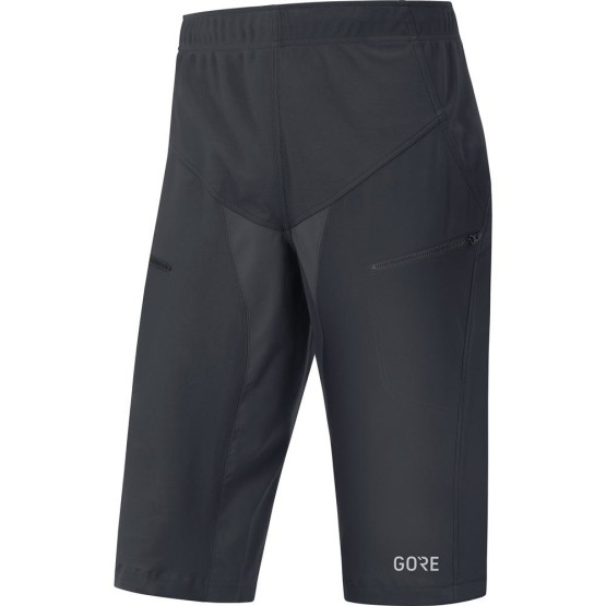 ביגוד גרואי לגברים GORE  C5 Windstopper Trail Shorts - שחור