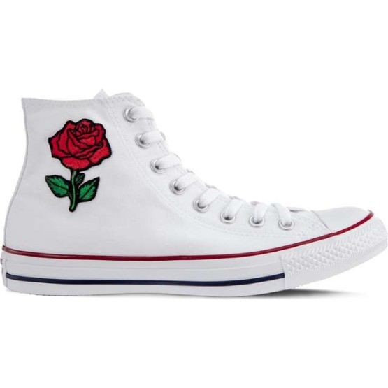 נעלי סניקרס קונברס לנשים Converse VINTAGE ROSE - לבן