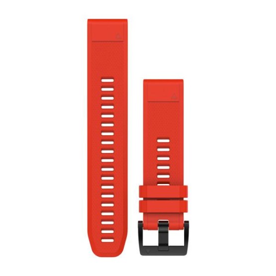 אביזרים גרמין לנשים Garmin  Quickfit Fenix 5 Silicon Strap - אדום
