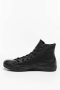 נעלי סניקרס קונברס לגברים Converse CHUCK TAYLOR High Top - שחור מלא