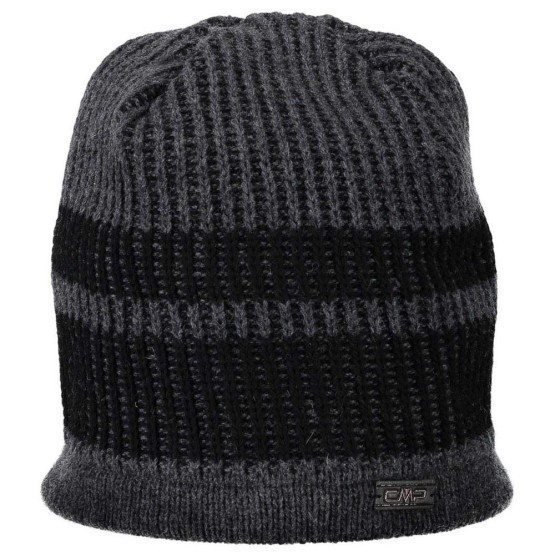 אביזרי ביגוד סמפ לגברים CMP  Knitted Hat-4 - שחור/אפור