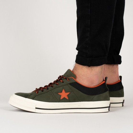 נעליים קונברס לגברים Converse One Star OX Sierra - ירוק כהה