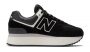 נעלי סניקרס ניו באלאנס לנשים New Balance +574 - שחור/לבן/אפור