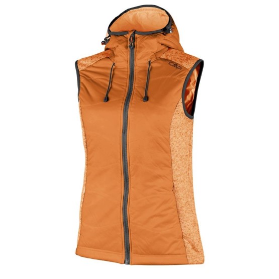 בגדי חורף סמפ לנשים CMP  Fleece Vest - כתום