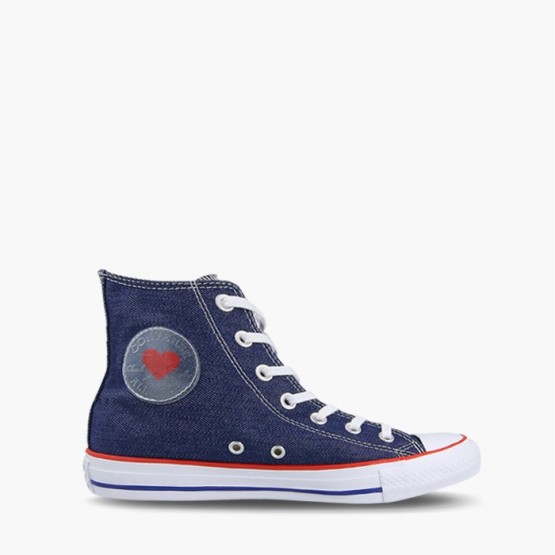 נעליים קונברס לנשים Converse Chuck Taylor All Star Denim Love High Top - כחול