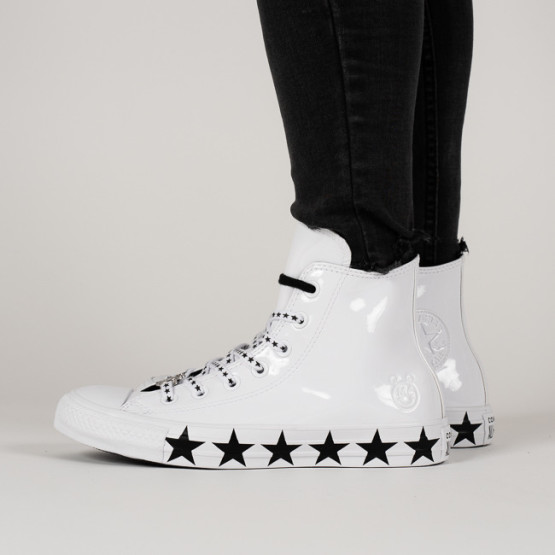 נעלי סניקרס קונברס לנשים Converse Chuck Taylor All Star Miley Cyrus - לבן