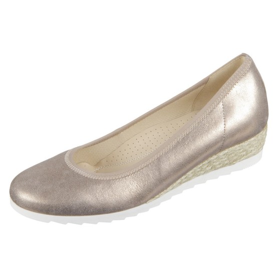 נעליים גאדור לנשים Gabor Genua Rame Silk Metallic Jute - ברונזה