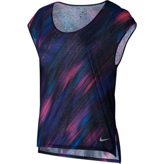 ביגוד נייק לנשים Nike  Breathe Top S/S Cool Printed - צבעוני