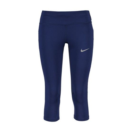 ביגוד נייק לנשים Nike  Power Epic Run Capri - כחול