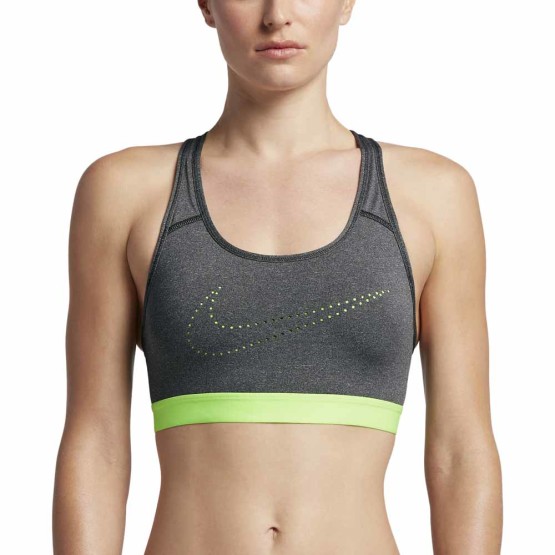 טופ וחולצת קרופ נייק לנשים Nike  Pro Classic Cooling Bra - אפור