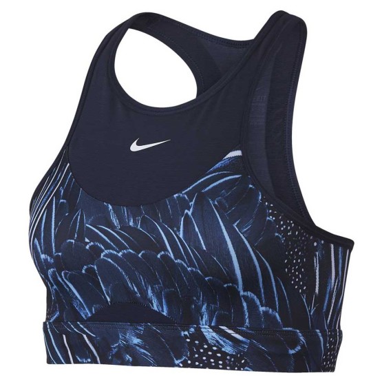 ביגוד נייק לנשים Nike  Swoosh Feather Curve - כחול