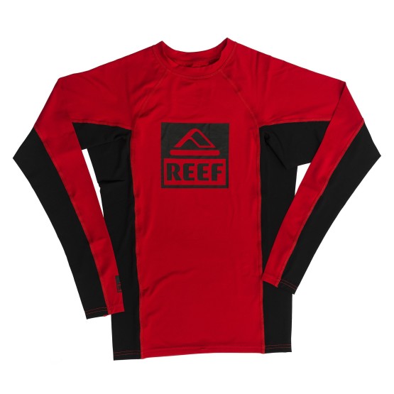 בגד ים ריף לגברים Reef Logo Rashguard II LS - אדום