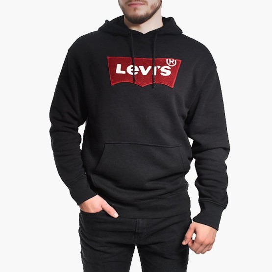 ביגוד ליוויס לגברים Levi's Oversized Pull Hodie - שחור