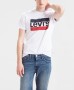 חולצת טי שירט ליוויס לגברים Levis Sportswear Logo - לבן