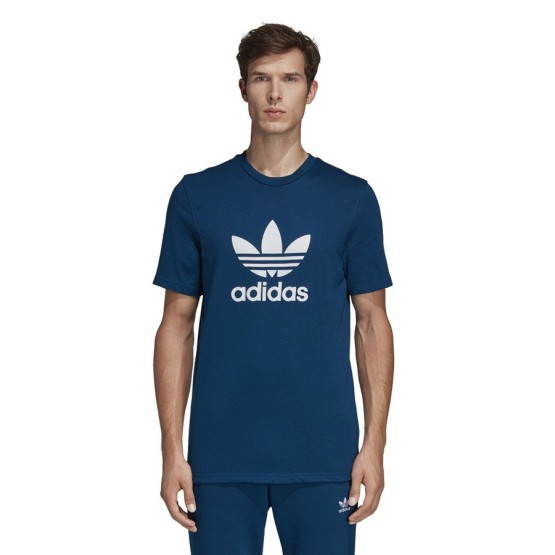 חולצת טי שירט אדידס לגברים Adidas Originals Trefoil - כחול