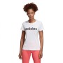 חולצת T אדידס לנשים Adidas Essentials Linear Slim - לבן