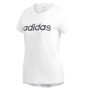 חולצת T אדידס לנשים Adidas Essentials Linear Slim - לבן