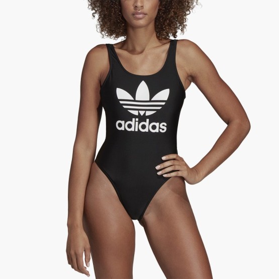 בגדי ים אדידס לנשים Adidas Trefoil Swimsuit - שחור