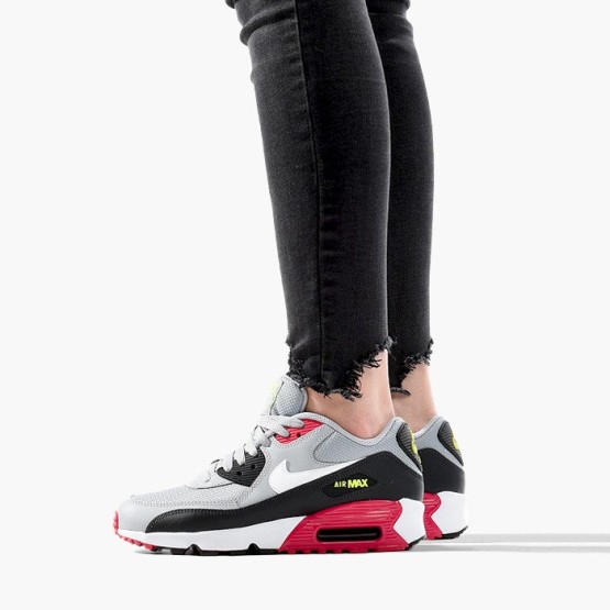 נעלי סניקרס נייק לנשים Nike  AIR MAX 90 LTR K - אפור/שחור